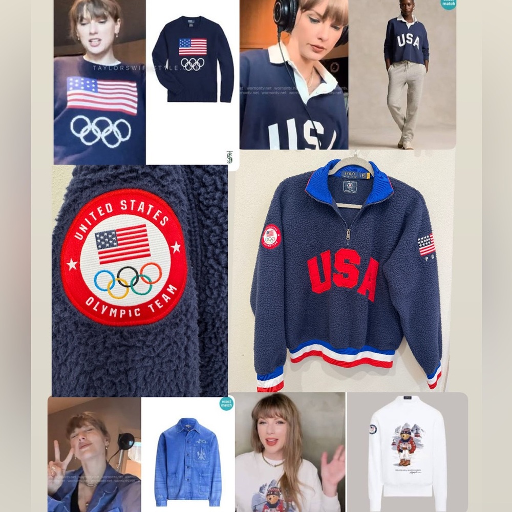 Ralph Lauren Polo USA Olympic Team 2022 Pullover Sweater–Taylor Swift Inspired